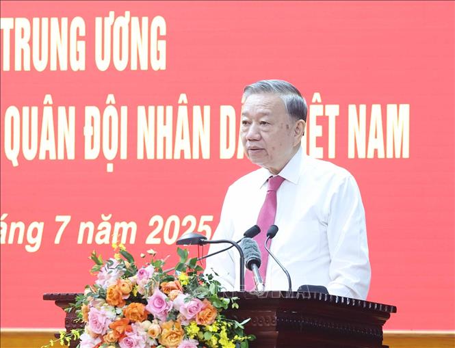 Tổng Bí thư Tô Lâm phát biểu chỉ đạo. Ảnh: Thống Nhất – TTXVN