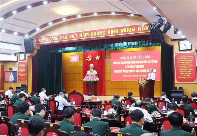 Tổng Bí thư Tô Lâm phát biểu chỉ đạo. Ảnh: Thống Nhất – TTXVN