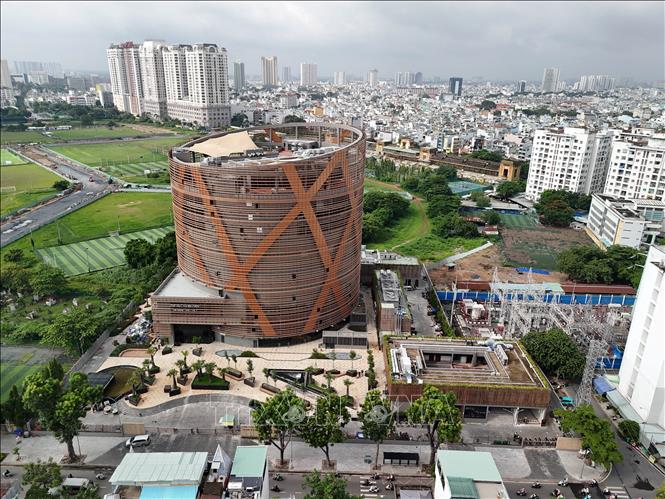 Tổng thể Rạp xiếc và biểu diễn đa năng Phú Thọ tại Thành phố Hồ Chí Minh. Ảnh: TTXVN phát