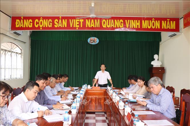 Quang cảnh buổi làm việc. Ảnh: Chương Đài - TTXVN