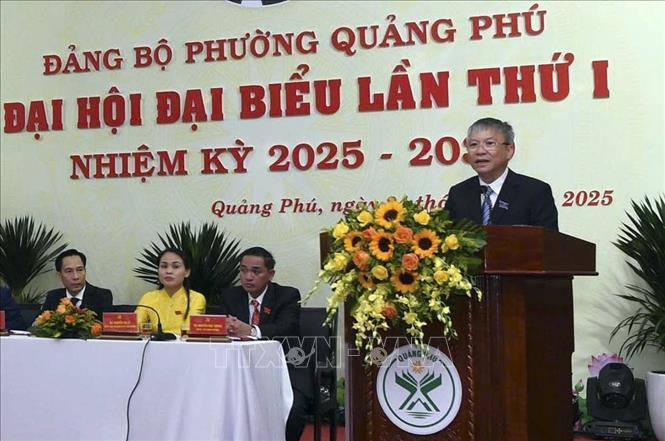 Chủ tịch HĐND thành phố Đà Nẵng Nguyễn Đức Dũng phát biểu chỉ đạo Đại hội. Ảnh: Trần Tĩnh - TTXVN