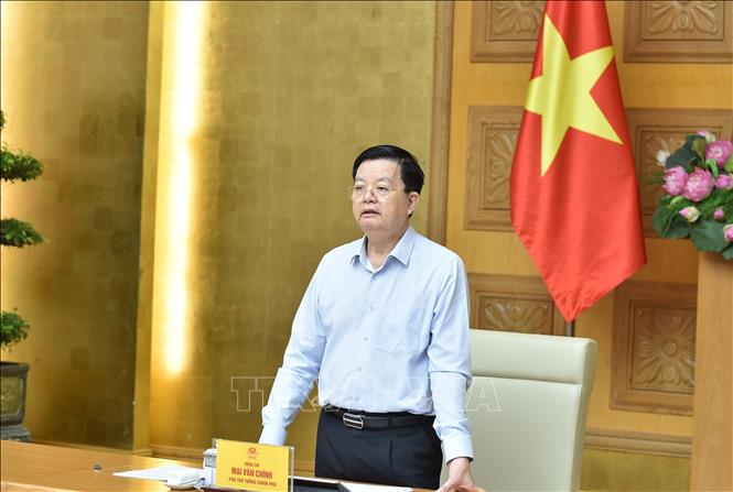 Phó Thủ tướng Mai Văn Chính phát biểu tại cuộc họp. Ảnh: Diệp Trương - TTXVN