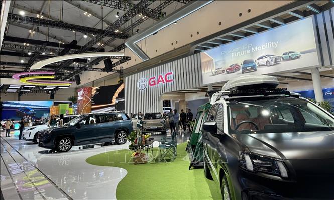 Khu vực trưng bày của hãng GAC. Ảnh: Đỗ Quyên – PV TTXVN tại Indonesia