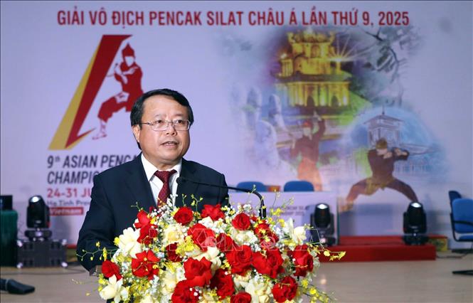 Ông Dương Tất Thắng, Phó Chủ tịch UBND tỉnh Hà Tĩnh phát biểu khai mạc. Ảnh: Công Tường-TTXVN