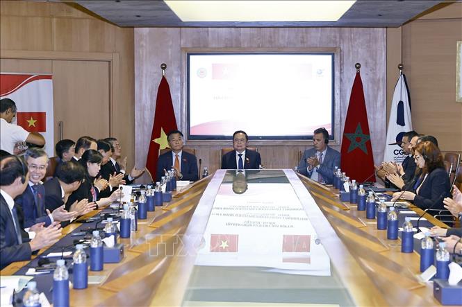 Chủ tịch Quốc hội Trần Thanh Mẫn dự khai mạc Tọa đàm chính sách thúc đẩy hợp tác kinh tế, thương mại và đầu tư Việt Nam - Maroc. Ảnh: Doãn Tấn – TTXVN