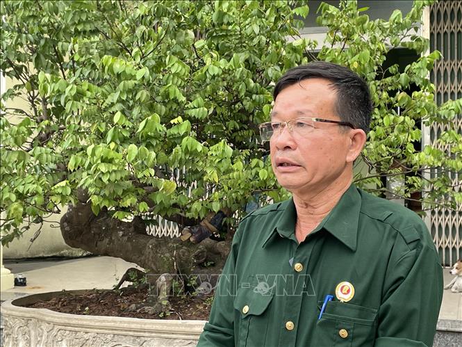Cựu chiến binh Trịnh Văn Nghiên - Giám đốc Công ty Cổ phần Trịnh Nghiên. Ảnh: Nguyễn Lành - TTXVN 