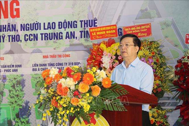 Phó Thủ tướng Chính phủ Mai Văn Chính phát biểu tại lễ khởi công. Ảnh: Đức Tâm - TTXVN