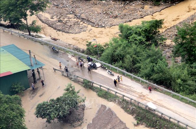 Bac Ly commune is still isolated. VNA Photo: Văn Tý