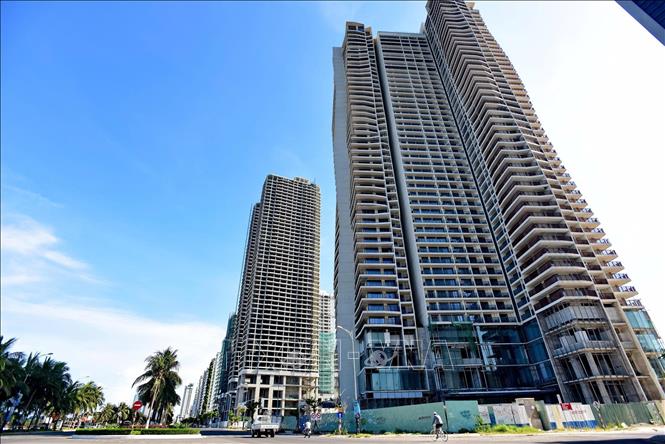 Dự án Condotel, khách sạn Soleil Ánh Dương Đà Nẵng nằm trên đường Phạm Văn Đồng, phường An Hải. Ảnh: Hải Âu- TTXVN
