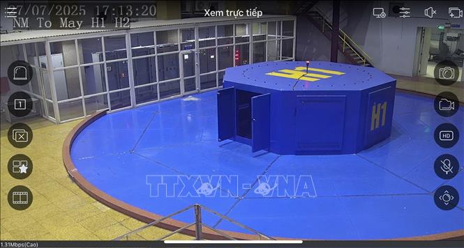 Hình ảnh hoạt động bình thường trực tiếp tại Thủy điện Bản Vẽ do Cơ quan chức năng cung cấp. Ảnh: TTXVN phát
