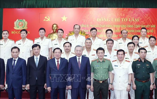 Tổng Bí thư Tô Lâm và các đại biểu. Ảnh: Thống Nhất – TTXVN