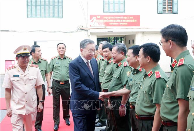 Tổng Bí thư Tô Lâm với các đại biểu. Ảnh: Thống Nhất – TTXVN