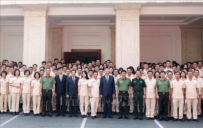 Tổng Bí thư Tô Lâm và các đại biểu. Ảnh: Thống Nhất – TTXVN