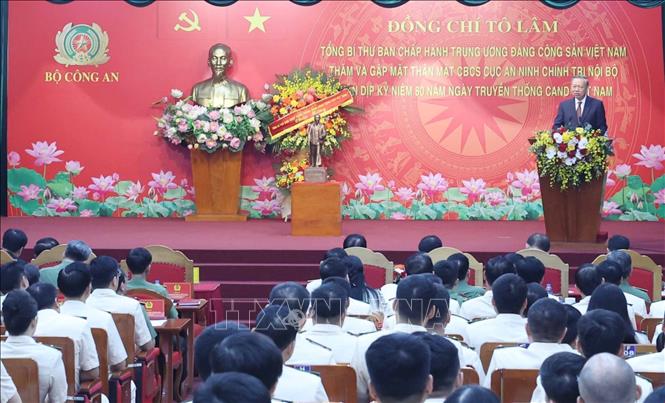 Tổng Bí thư Tô Lâm phát biểu. Ảnh: Thống Nhất – TTXVN