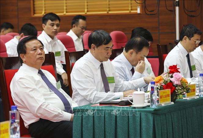 Giám đốc Học viện Chính trị Quốc gia Hồ Chí Minh Nguyễn Xuân Thắng dự Đại hội. Ảnh: Xuân Tư - TTXVN