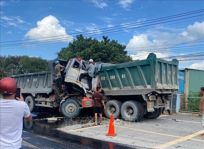 Hiện trường vụ tai nạn. Ảnh: TTXVN phát
