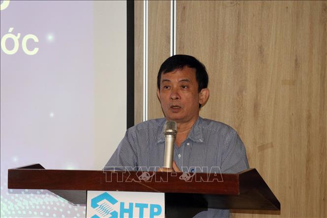 Giáo sư - Tiến sĩ Nguyễn Kỳ Phùng, Trưởng Ban quản lý Khu Công nghệ cao Thành phố Hồ Chí Minh phát biểu tại Chương trình. Ảnh: Tiến Lực - TTXVN