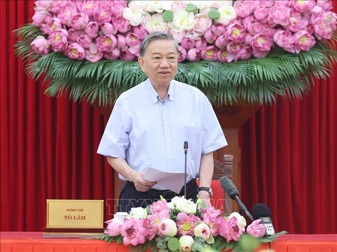 Tổng Bí thư Tô Lâm phát biểu. Ảnh: Thống Nhất – TTXVN