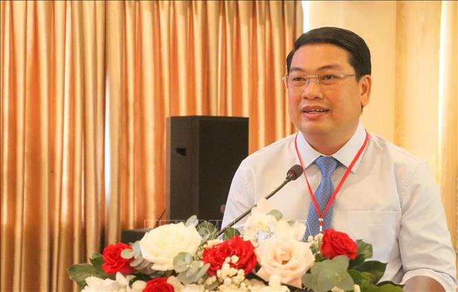 Ông Lê Trung Hồ, Phó Chủ tịch UBND tỉnh An Giang, phát biểu tại Hội thảo. Ảnh: Công Mạo-TTXVN
