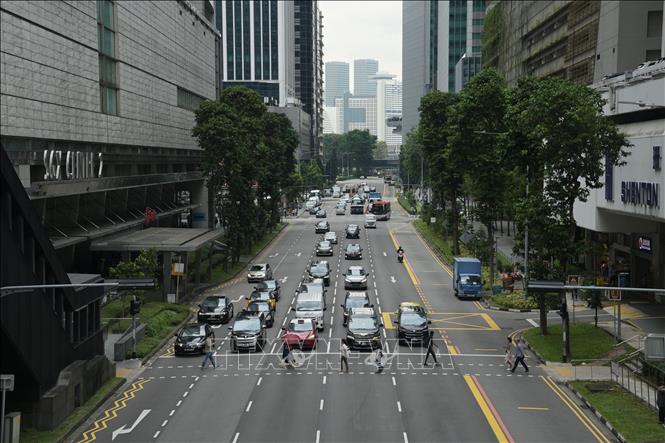 Quang cảnh đường phố tại Singapore. Ảnh: THX/TTXVN