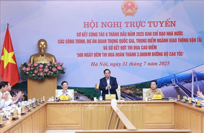 Thủ tướng Phạm Minh Chính chủ trì hội nghị. Ảnh: Dương Giang-TTXVN
