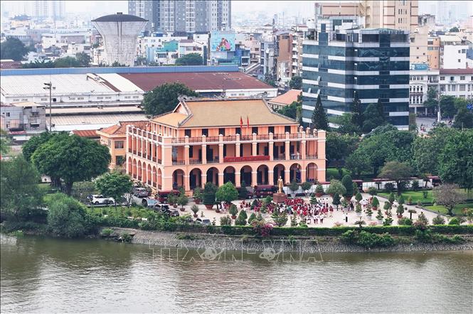 Nha Rong Wharf is a historic landmark in Ho Chi Minh City with impressive architecture. VNA Photo: Hồng Đạt 