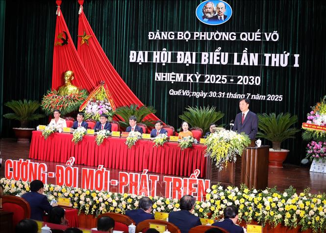 Đồng chí Nguyễn Duy Ngọc, Ủy viên Bộ Chính trị, Bí thư Trung ương Đảng, Chủ nhiệm Ủy ban Kiểm tra Trung ương dự và phát biểu chỉ đạo. Ảnh: Danh Lam -TTXVN 