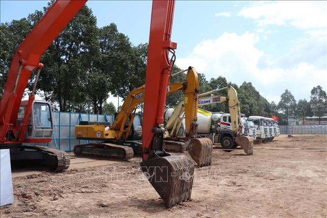 Lễ khởi công xây dựng Dự án căn hộ cao tầng SORA Gardens III. Ảnh: Huyền Trang - TTXVN