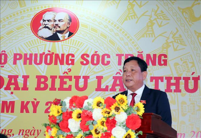 Ông Dương Sà Kha, Ủy viên Ban Thường vụ Thành ủy Cần Thơ được chỉ định giữ chức Bí thư phường Sóc Trăng nhiệm kỳ 2025-2030. Ảnh: Trung Hiếu-TTXVN