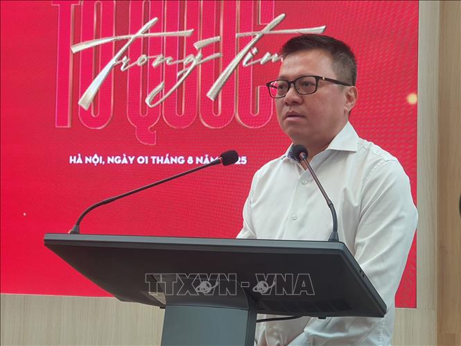 Ông Lê Quốc Minh, Ủy viên Trung ương Đảng, Tổng Biên tập Báo Nhân Dân phát biểu tại lễ công bố. Ảnh: Nguyễn Trọng Lịch - TTXVN