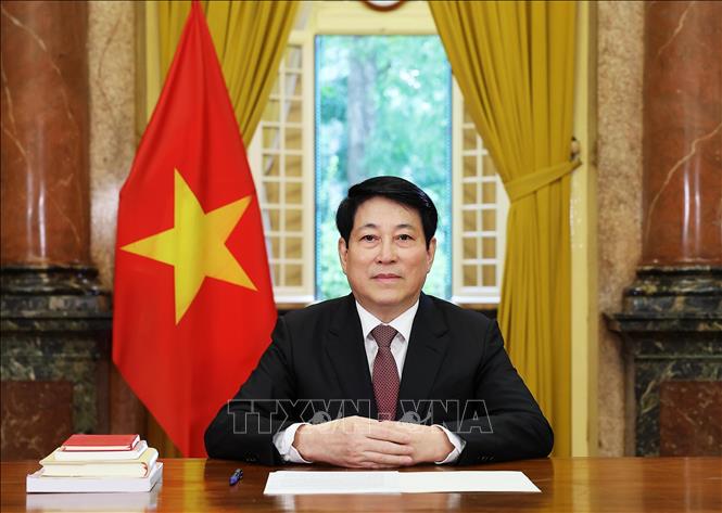 Chủ tịch nước Lương Cường gửi Thông điệp chúc mừng nhân dịp kỷ niệm 80 năm thành lập Liên hợp quốc. Ảnh: Lâm Khánh - TTXVN