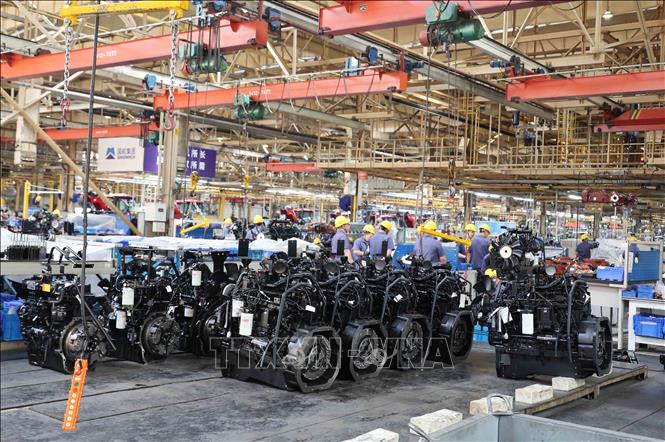 Các sản phẩm của Tập đoàn YTO-trụ sở tại Lạc Dương, tỉnh Hà Nam, Trung Quốc được xuất khẩu sang hơn 100 quốc gia trên thế giới. Ảnh: Công Tuyên/Pv TTXVN tại Trung Quốc