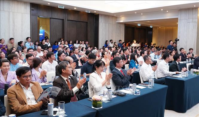 Hội nghị Khoa học thường niên Bệnh viện Nhân dân Gia Định thu hút nhiều đại biểu trong và ngoài nước tham gia. Ảnh: Đinh Hằng - TTXVN                                                 
