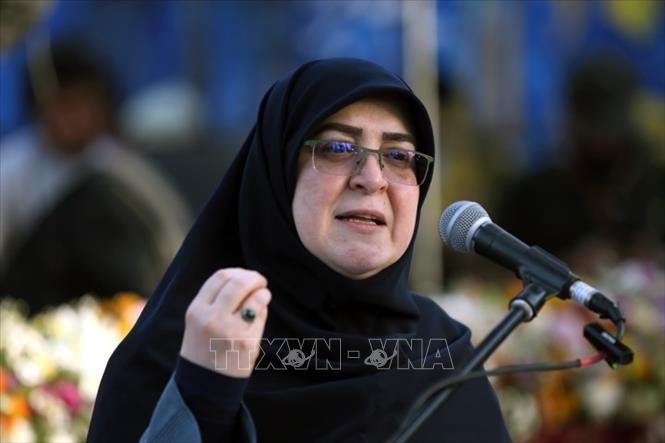 Người phát ngôn Chính phủ Iran Fatemeh Mohajerani. Ảnh: IRNA/TTXVN