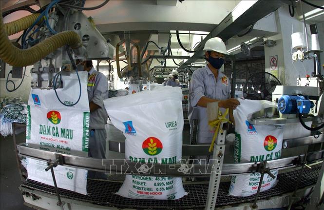 Xuất khẩu của Việt Nam sang Angola tập trung chủ yếu là các mặt hàng như: gạo, hàng dệt may, và phân bón…Trong ảnh: Đóng gói sản phẩm phân bón tại Công ty cổ phần Phân bón Dầu khí Cà Mau. Ảnh: Huy Hùng - TTXVN

