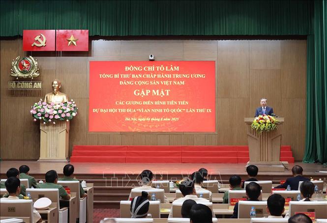 Tổng Bí thư Tô Lâm phát biểu. Ảnh: Thống Nhất - TTXVN 