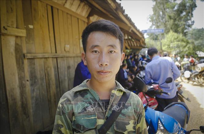 Trưởng bản Háng Pu Xi Mùa A Thi. Ảnh: TTXVN phát