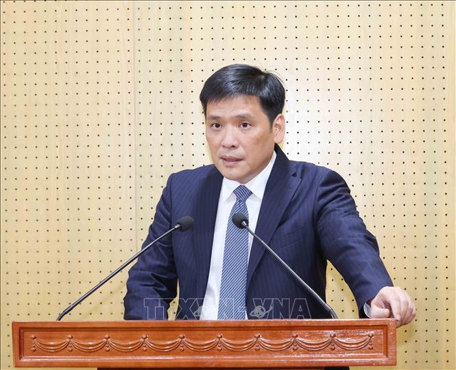 Đồng chí Nguyễn Thanh Bình, Phó Trưởng Ban Tổ chức Trung ương phát biểu nhận nhiệm vụ. Ảnh: Phương Hoa – TTXVN