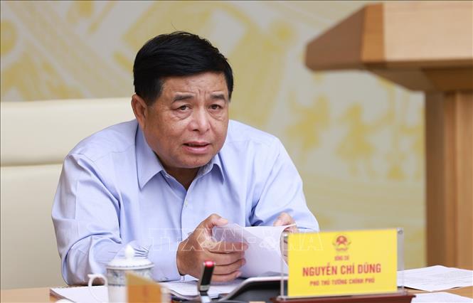 Phó Thủ tướng Nguyễn Chí Dũng, Phó Trưởng Ban thường trực Ban Chỉ đạo quốc gia về phát triển kinh tế tư nhân phát biểu. Ảnh: Dương Giang-TTXVN 