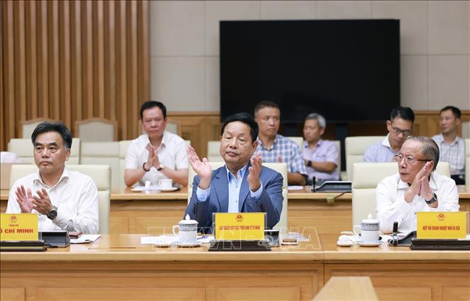Các đại biểu tham dự Phiên họp lần thứ nhất của Ban Chỉ đạo quốc gia về phát triển kinh tế tư nhân. Ảnh: Dương Giang-TTXVN 