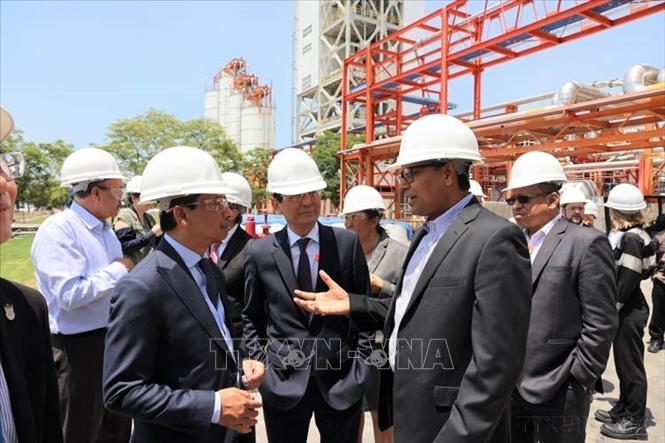 Phái đoàn ASEAN thăm và làm việc tại Tập đoàn Indorama Ventures, một trong những tập đoàn hóa chất lớn nhất thế giới (Mexico, 31/08/2023.) Ảnh: Phi Hùng - TTXVN
