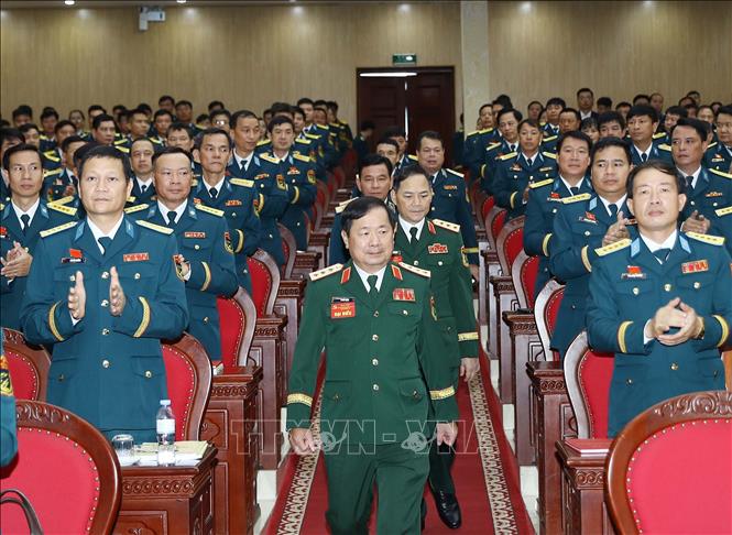 Thượng tướng Lê Huy Vịnh, Ủy viên Trung ương Đảng, Ủy viên Quân ủy Trung ương, Thứ trưởng Bộ Quốc phòng dự Đại hội. Ảnh: Trọng Đức - TTXVN