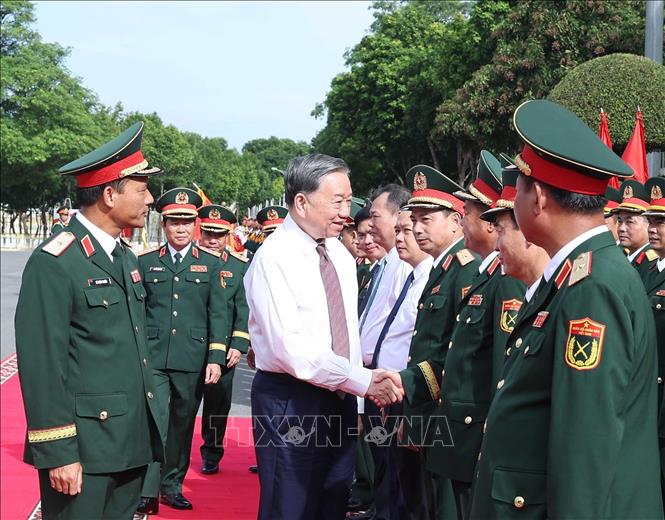 Tổng Bí thư Tô Lâm và các đại biểu. Ảnh: Thống Nhất - TTXVN 