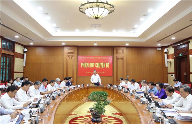 Tổng Bí thư Tô Lâm phát biểu. Ảnh: Thống Nhất - TTXVN 