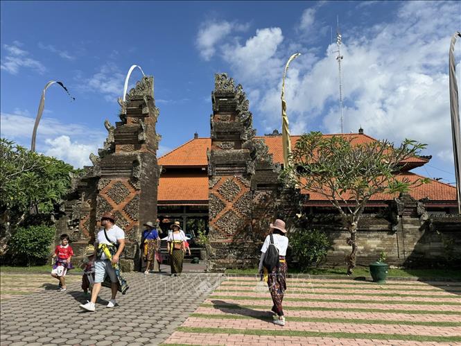 Đền Batuan ở Bali, một trong những điểm du lịch nổi tiếng thu hút du khách nước ngoài khi đến Indonesia. Ảnh: Đỗ Quyên – PV TTXVN tại Indonesia