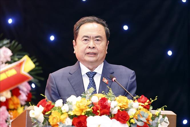 Chủ tịch Quốc hội Trần Thanh Mẫn phát biểu khai mạc và chỉ đạo Diễn đàn. Ảnh: Doãn Tấn - TTXVN