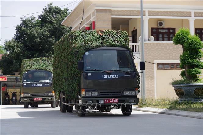 Bộ Chỉ huy quân sự thành phố Đà Nẵng luyện tập chuyển trạng thái sẵn sàng chiến đấu. Ảnh: TTXVN phát