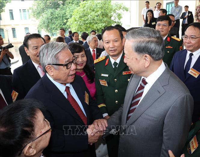 Tổng Bí thư Tô Lâm và các đại biểu. Ảnh: Thống Nhất - TTXVN 