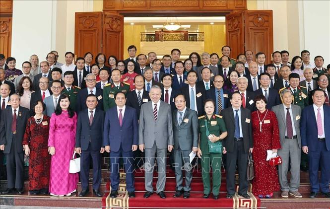 Tổng Bí thư Tô Lâm và các đại biểu. Ảnh: Thống Nhất - TTXVN