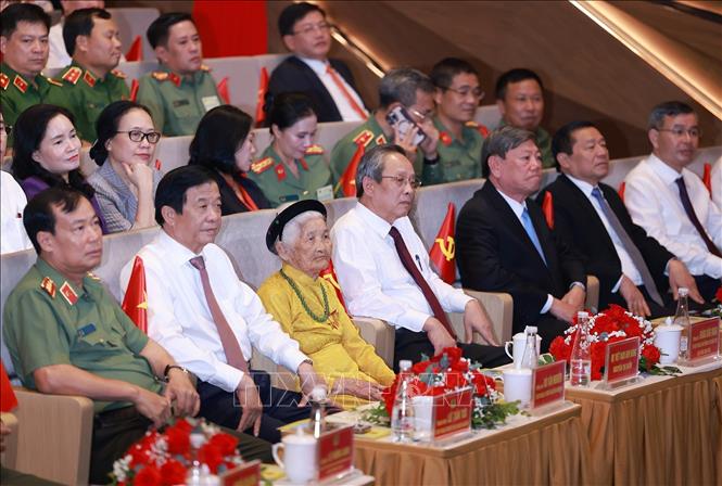 Các đại biểu dự Đại hội Thi đua “Vì an ninh Tổ quốc” lần thứ 9. Ảnh: Dương Giang-TTXVN
